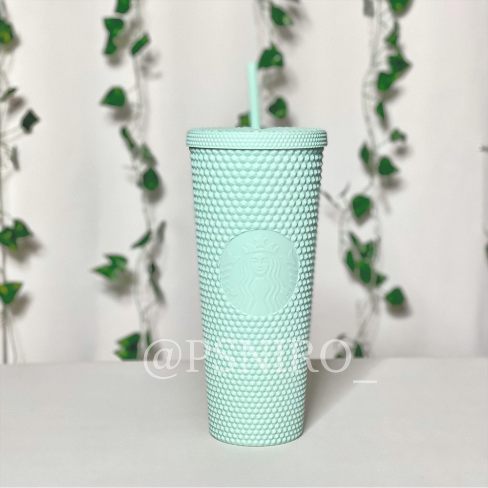 Starbucks Korea Mint Studded Tumbler